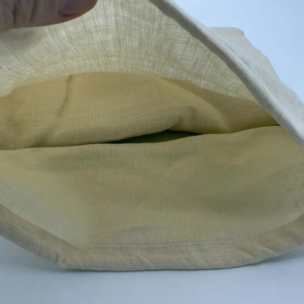 NWT Primary Pillow Shams Pair King Size Natural Beige French Linen Modern Cozy